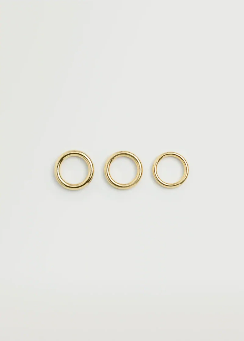 Hoop pendant earrings – Image 5